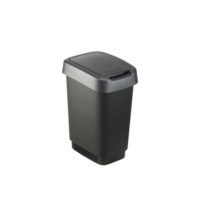 PATTUMIERA CON COPERCHIO BASCULANTE 10 LT. TWIST ANTRACITE