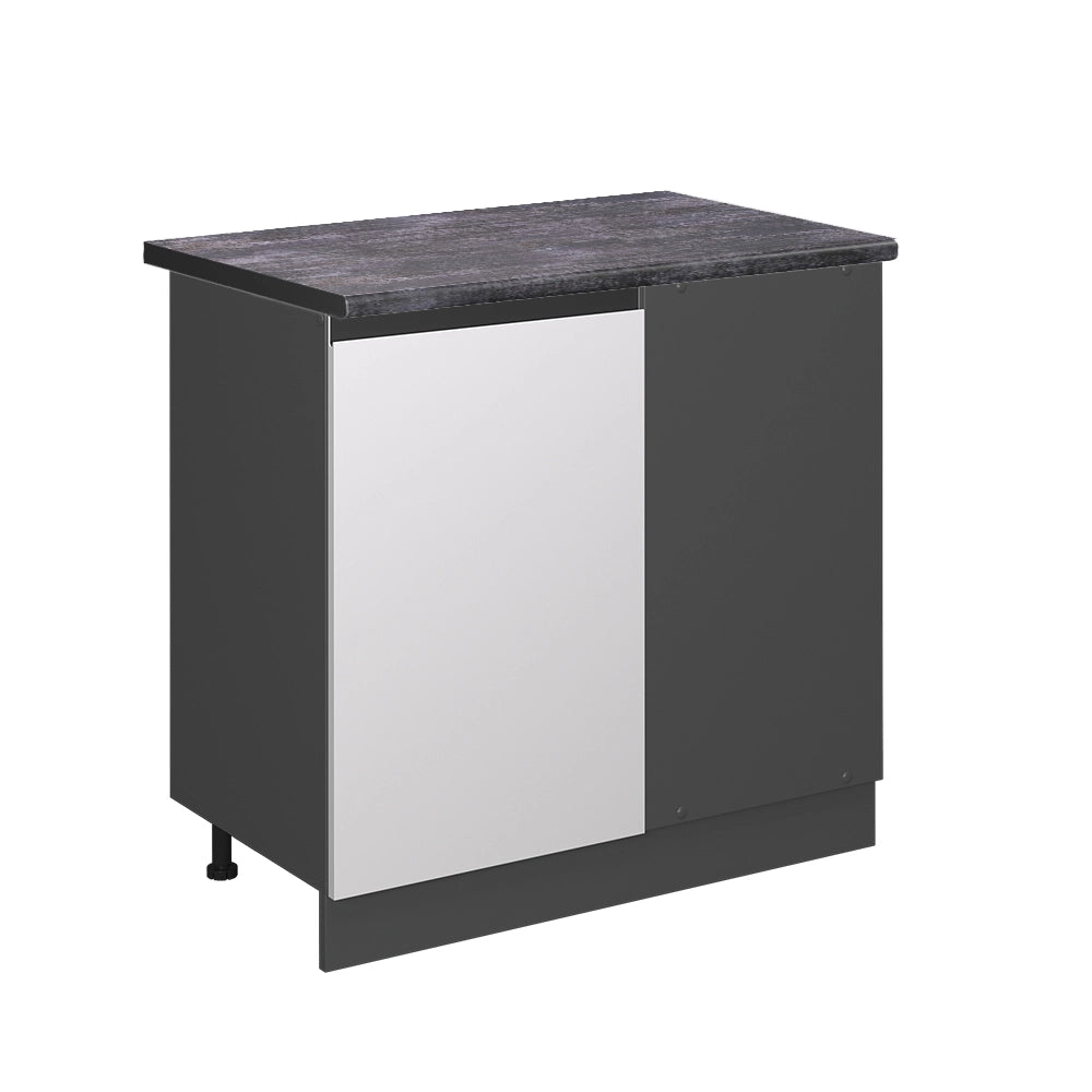 Vicco Mobile ad angolo cucina Bianco 86 cm , PL Antracite