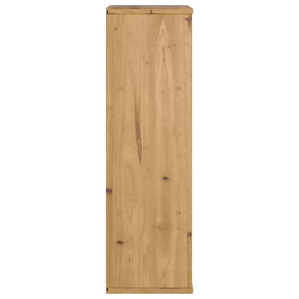 Mobiletto laterale vintage con 2 cassetti e 2 ripiani 40 x 24 x 79 cm in legno massello di pino 02_0058040