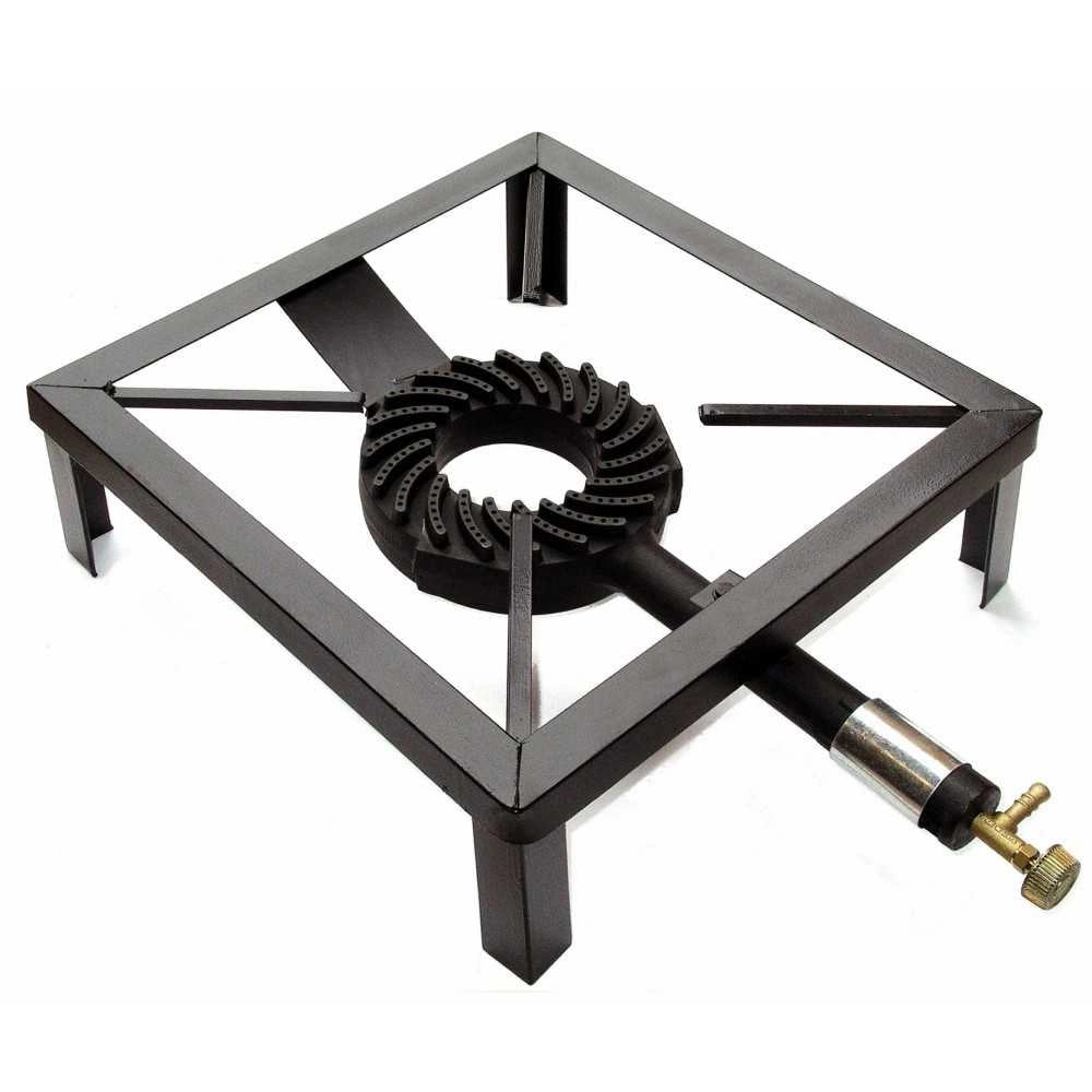 FORNELLONE 4 PIEDI TELAIO FERRO MADE IN ITALY BRUCIATORE IN GHISA 40X40CM FDA110 - UNIVERSALE