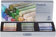 Set di paesaggi cartonati a 15 colori pastello | pastelli artigianali - finitura luccicante in velluto - luce naturale