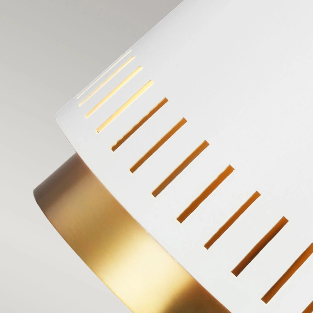 Lampada a sospensione Feiss Carter ottone bianco E27