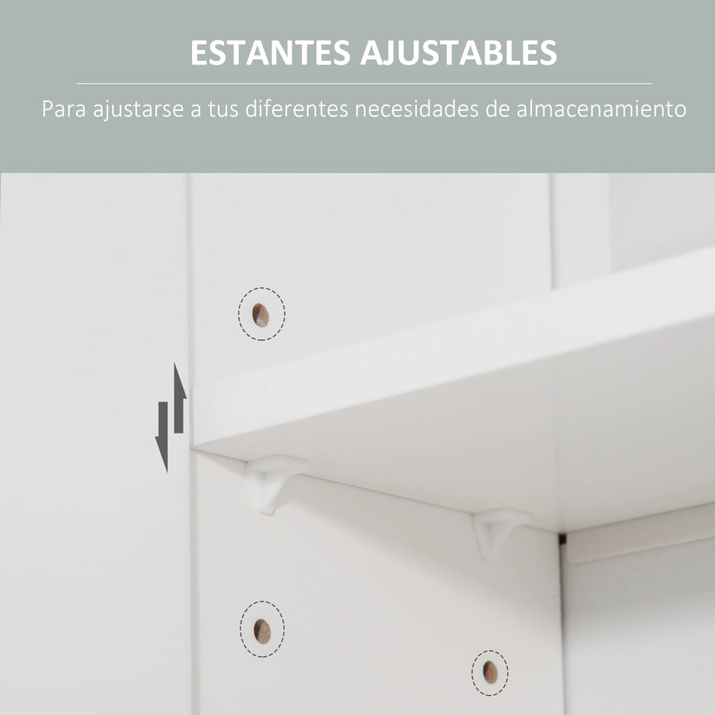 Armadietto Bagno con Specchio ¨C Zephmum ¨C Bianco 54x15.2x55.3 cm