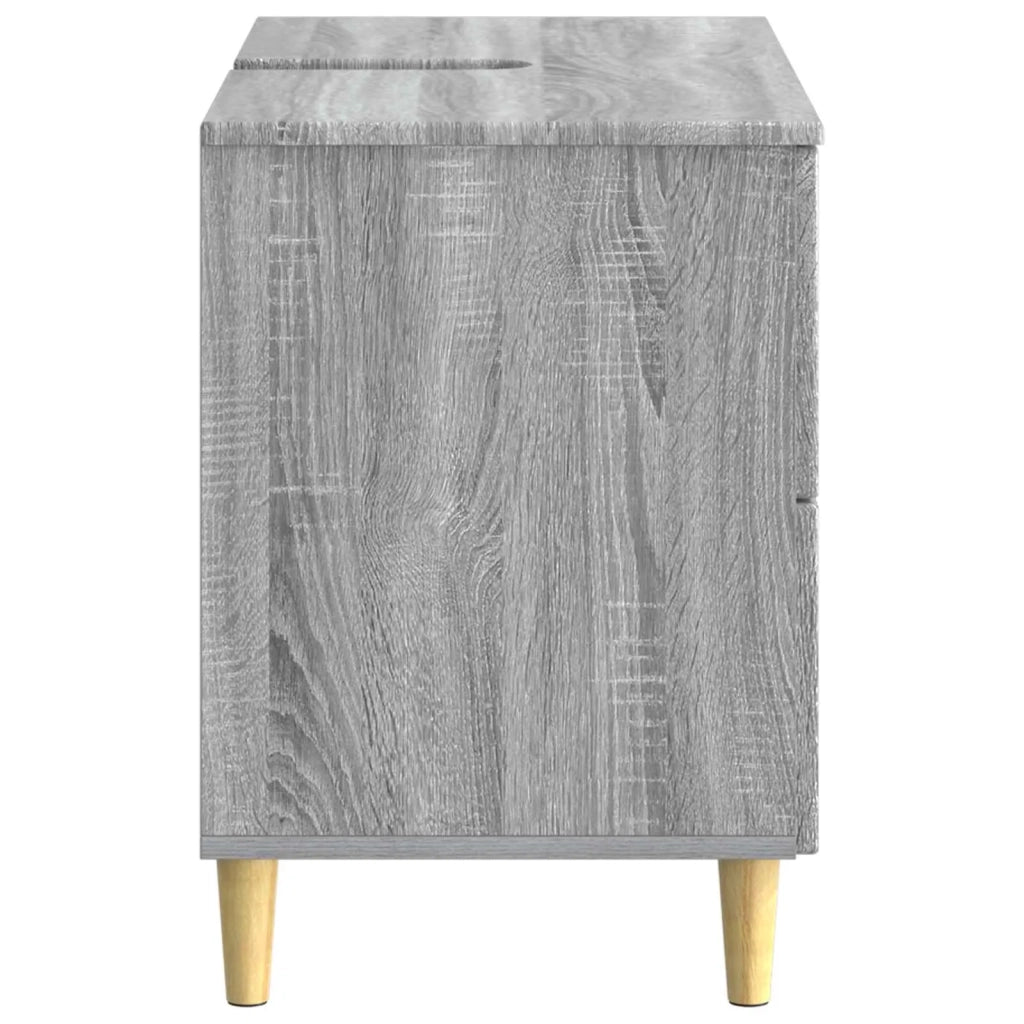 Armadio per Lavabo da Bagno DELFT Sonoma grigio 82 x 41 x 59 cm 897021