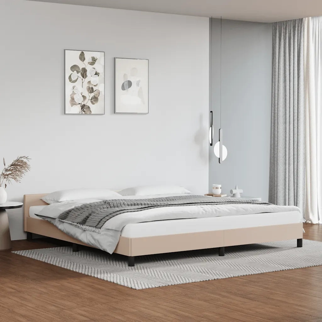 Giroletto con Testiera senza Materasso-Struttura Letto Cappuccino 200x200 cm