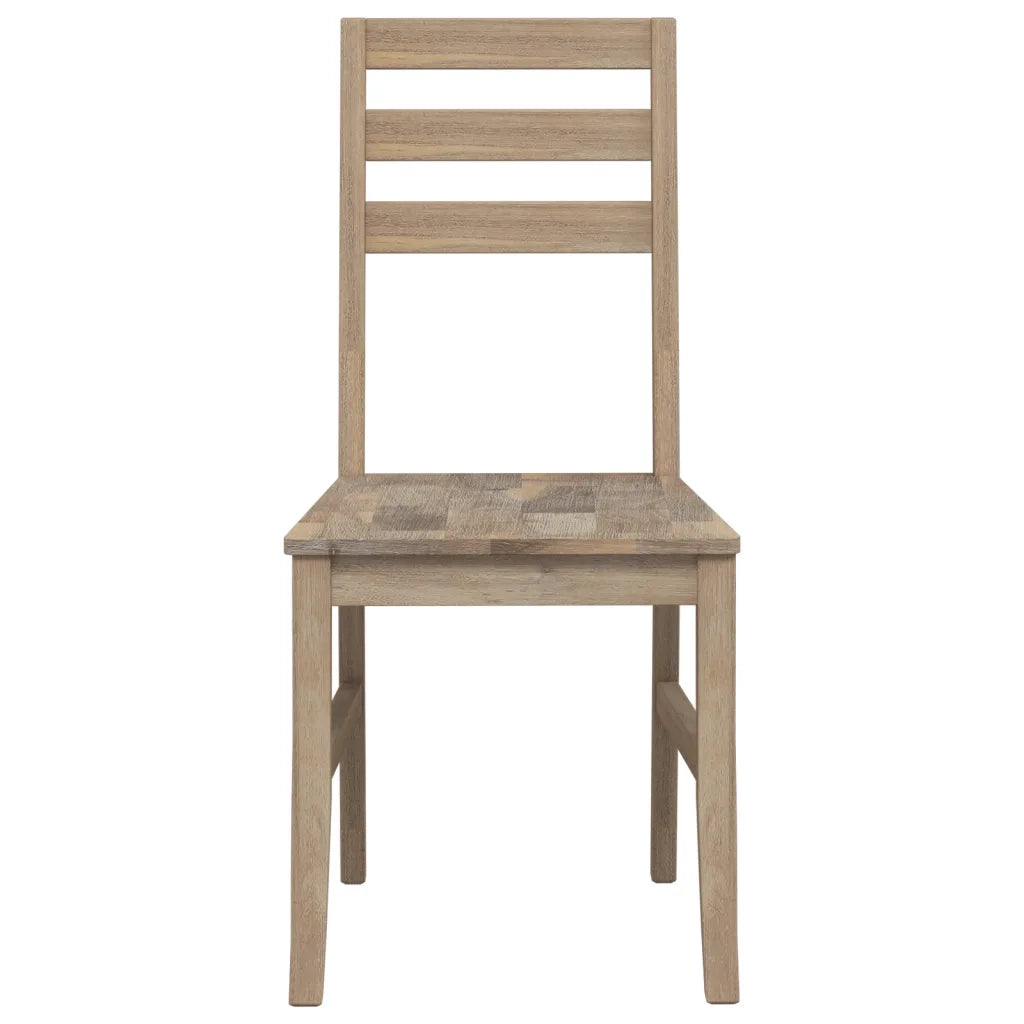 Sedie da Pranzo 8 pz in Legno Massello di Acacia cod mxl 49096