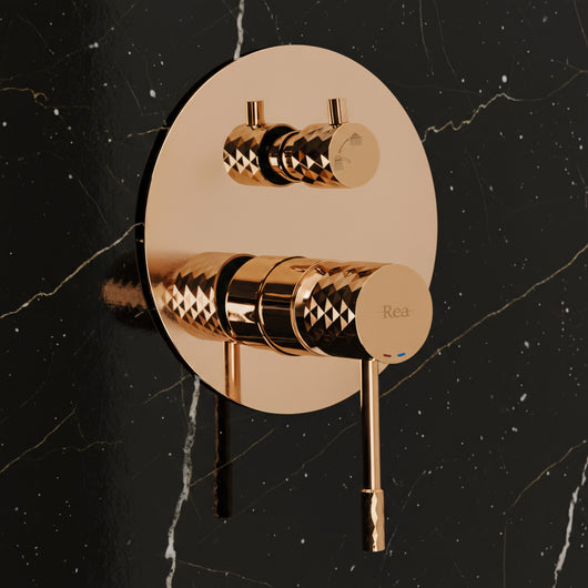 Set Doccia Da Incasso Rea Lungo Diamond Copper + Box