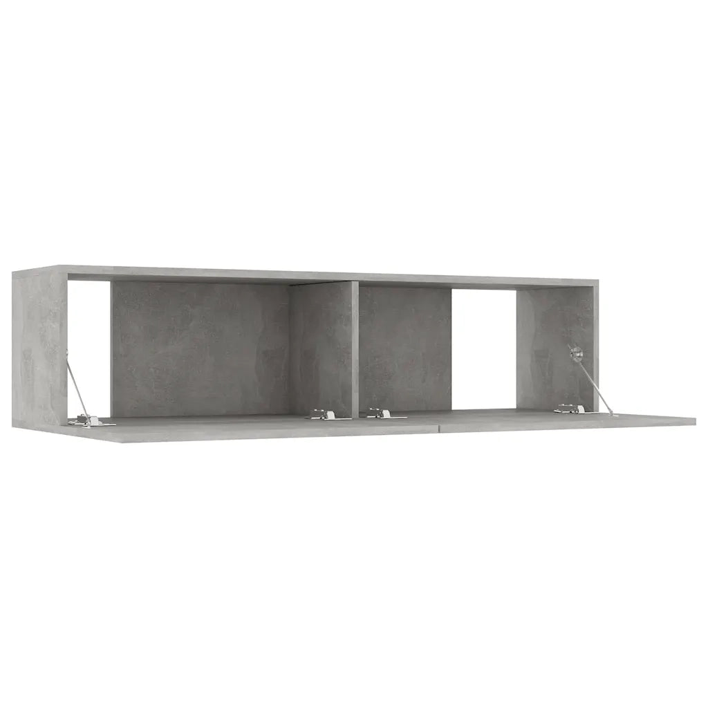Mobile Porta TV-Credenza TV Grigio Cemento 120x30x30cm in Legno Multistrato