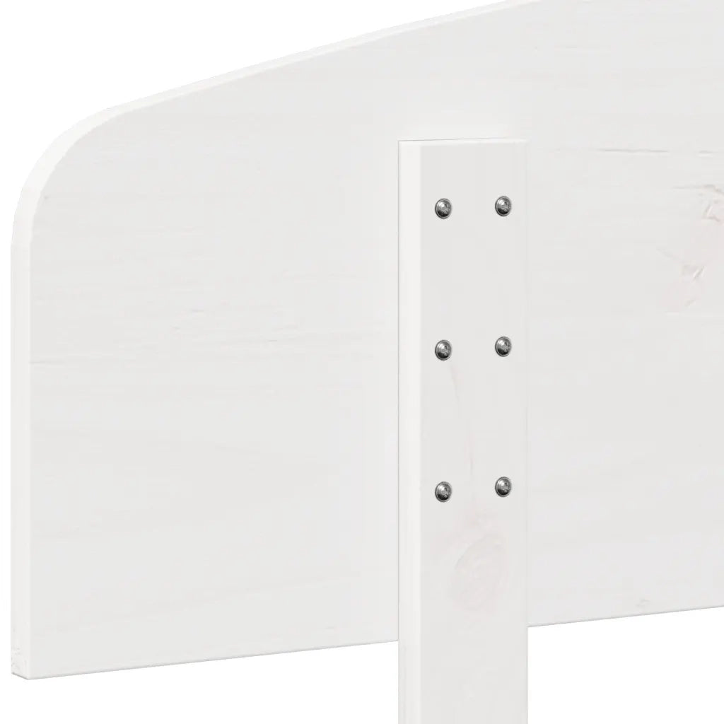 Testiera-Testata-Testiera Decorativa Bianca 75 cm in Legno Massello di Pino 363642