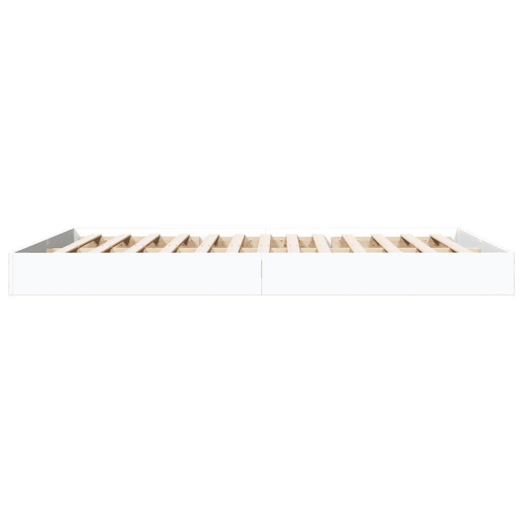 Giroletto senza Materasso Bianco 160x200cm in Legno Multistrato