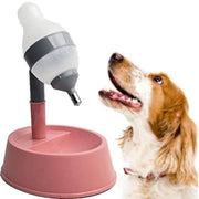 Dispensatore d'acqua per animali domestici multifunzionale - Base stabile - Altezza regolabile - Rilascio automatico - Adatto per animali domestici