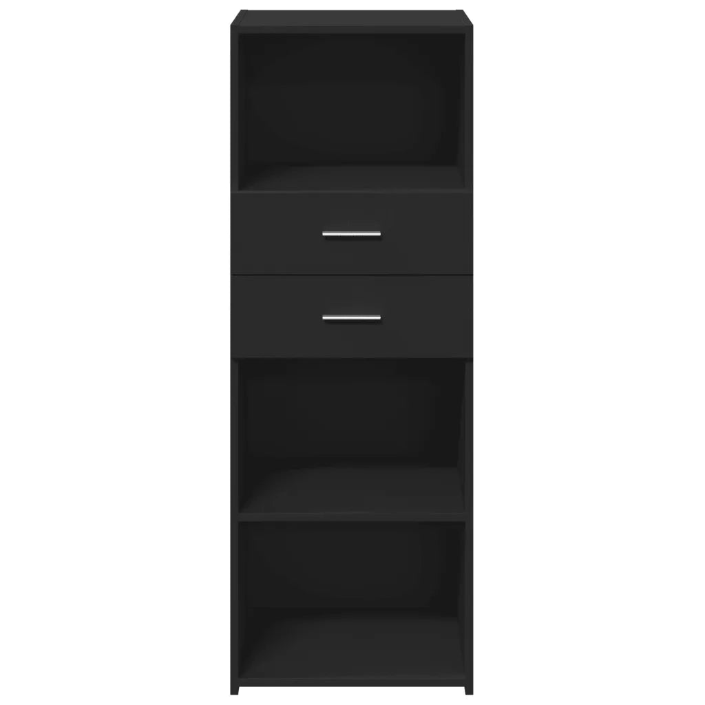 Credenza Nera 45x42,5x124 cm in Legno Multistrato 846167
