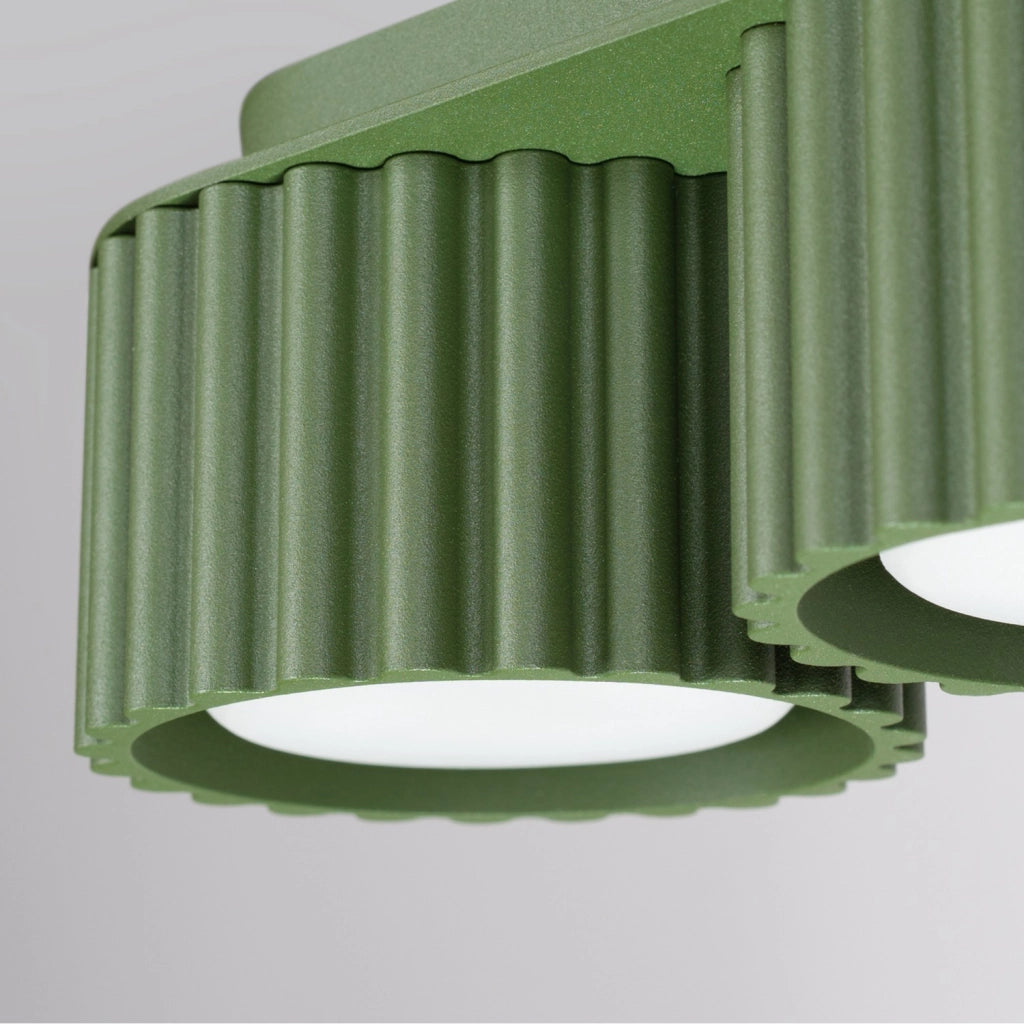Plafoniera AURA 3 verde oliva Gx53