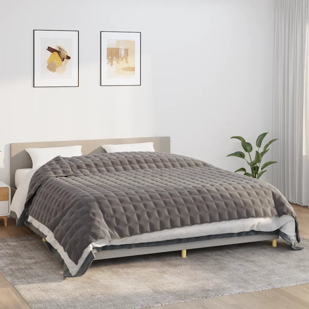 Coperta Ponderata Grigia 220x260 cm 11 kg Tessuto cod mxl 68430