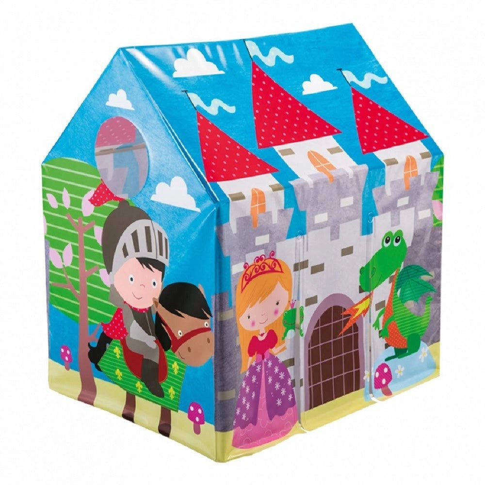Trade Shop - Casetta Tenda In Pvc Per Bambini 3-6 Anni Castello 95x107x75 Cm Pieghevole 45642 -