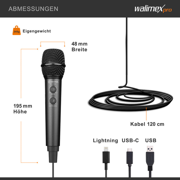 Boya HM2 Microfono palmare
