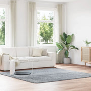 Tappeto Shaggy a Pelo Lungo NAVARRA Grigio Chiaro 240x240 cm 4102890