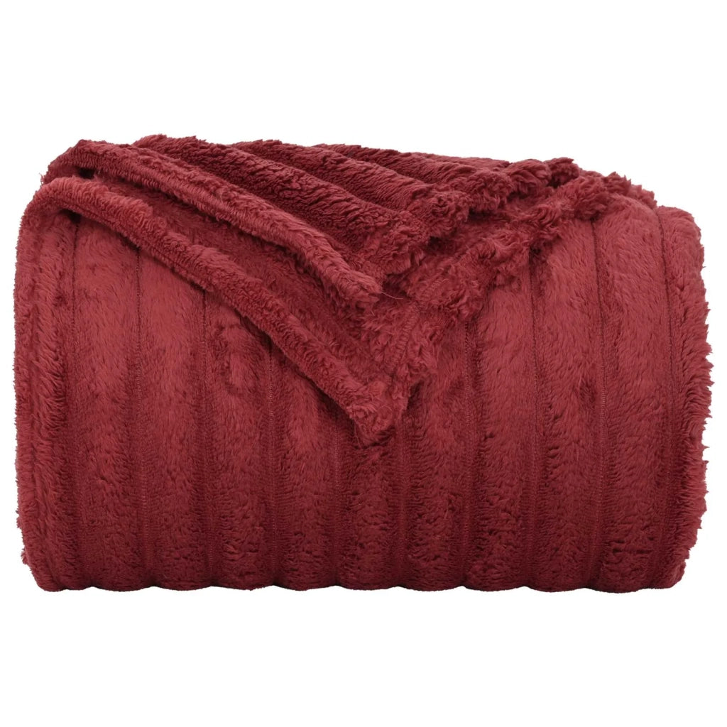 Coperta Rosso Bordeaux 240 x 220 cm Panno