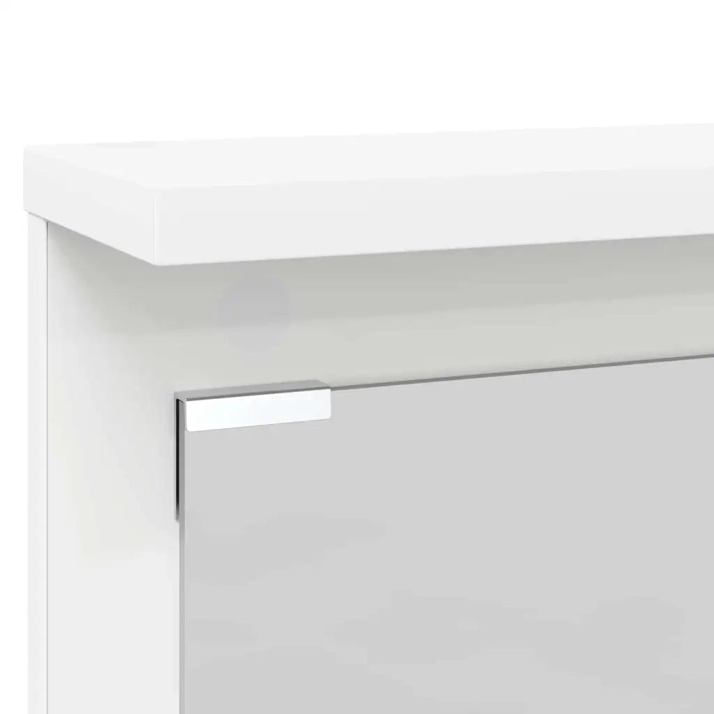 vidaXL Appendiabiti a muro Bianco 84 x 10 x 80 cm Legno multistrato