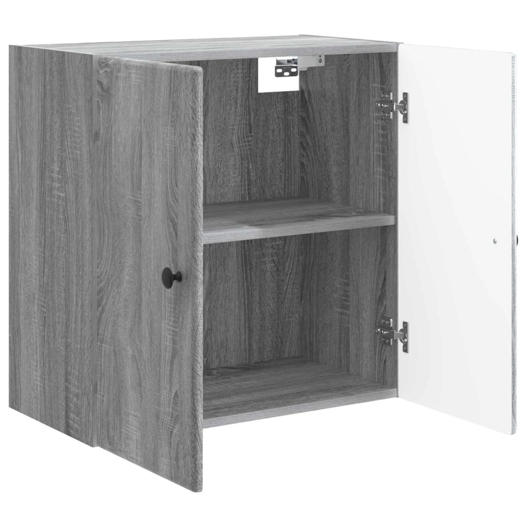 Mobiletto a muro Sonoma grigio 59 x 31 x 60 cm 899091