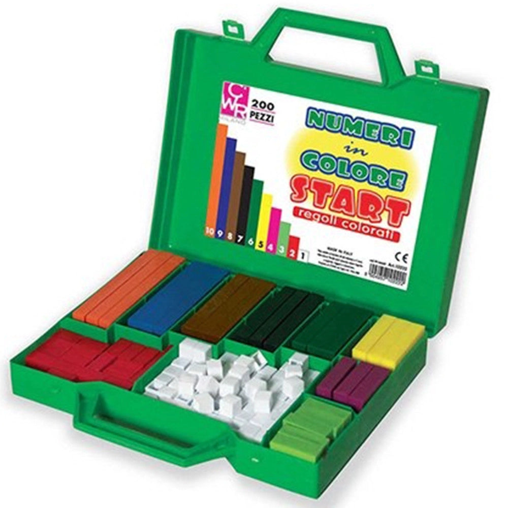 Trade Shop - Regoli Gioco Didattico Regolo Colorati Numeri Per Matematica Calcoli Scuola -