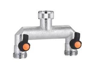 PRESA A 2 VIE REGOLABILI M 3/4? METAL-JET IN BLISTER 9601 - 1 blister CLABER