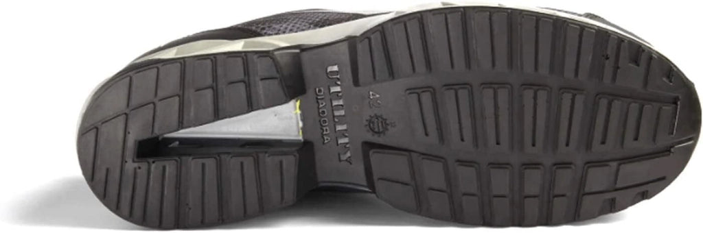 Utility Diadora 701177673 Shark Stable Impact Low Scarpa di Sicurezza S1P SRC ESD Puntale Alluminio 200J colore Grigio Nero