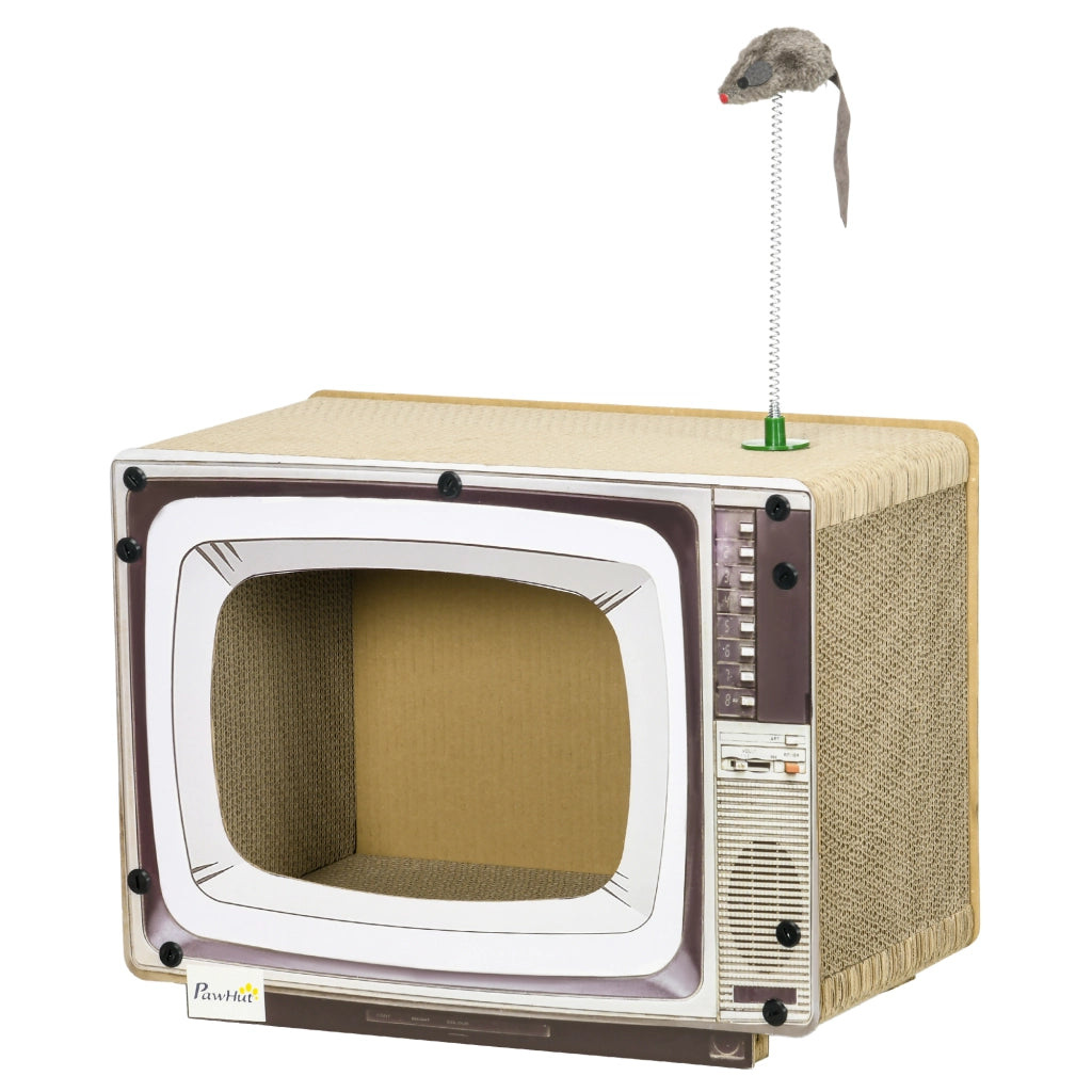 Televisore Gioco per Gatti con Topo ¨C Zephmum ¨C Arena 43x23x32,5 cm