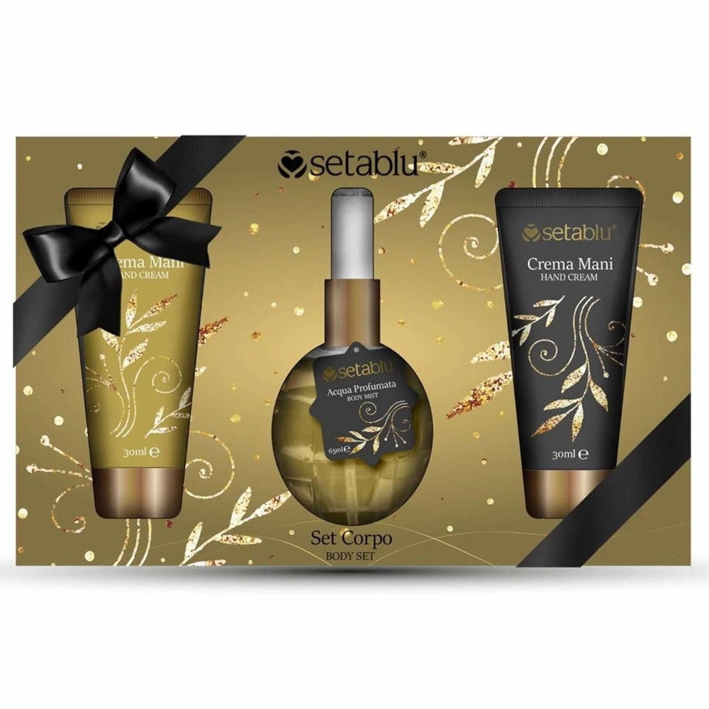 Trade Shop - Set Corpo Idea Regalo Con 2 Creme Mani Da 30ml Acqua Profumata Per Cura Idratazione Pelle -