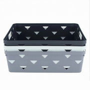 Trade Shop - Cesto Cestino Porta Tutto Oggetti Organizzatore Rettangolare 33x25.6x11 Cm 10716 -