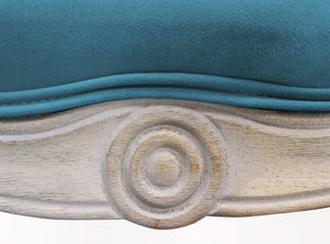 Divano Coleman 107x61x70 h cm in Velluto Blu