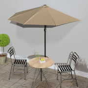 Ombrellone da Balcone Palo in Alluminio Talpa 270x144 cm a Metà 44590