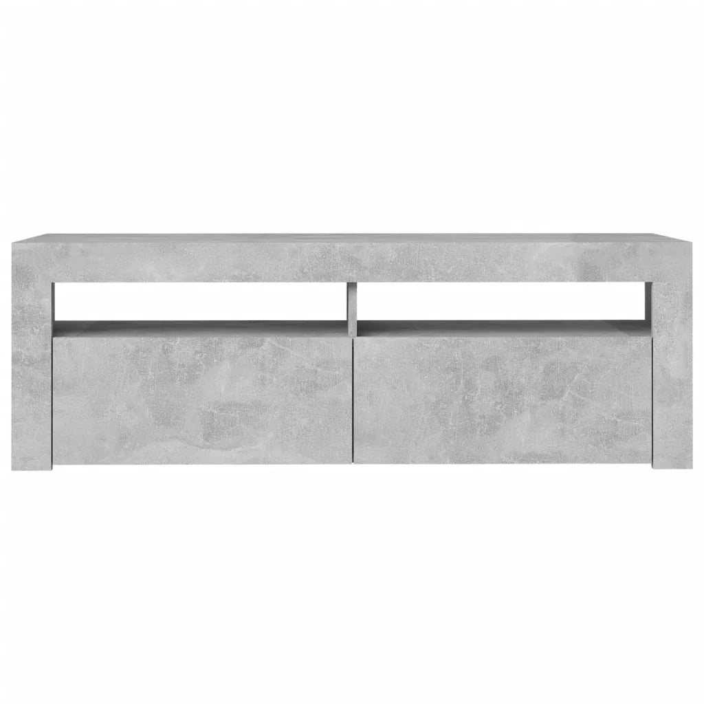 Mobile TV multimediale scaffale TV credenza mobile TV sala da pranzo soggiorno camera da letto con luci LED 120 x 35 x 40 cm grigio 02_0026520