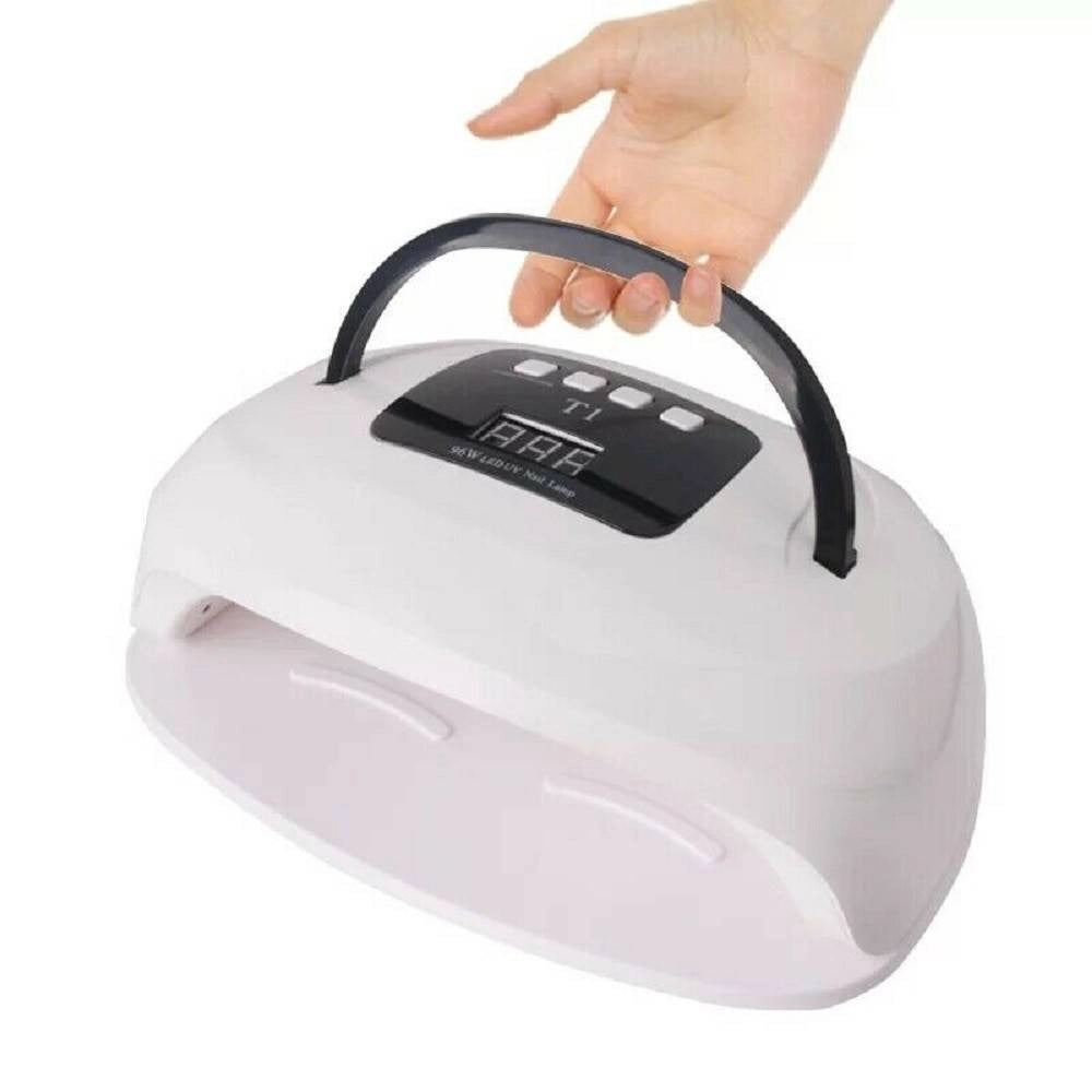 Trade Shop - Lampada Uv A Led Fornetto Per Unghie Professionale Smalto Gel Semipermanente 96w -