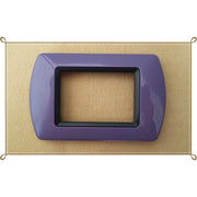 Trade Shop - Placchette Placche In Abs Compatibili Per Serie Living International Placca - Viola -4 Fori     -