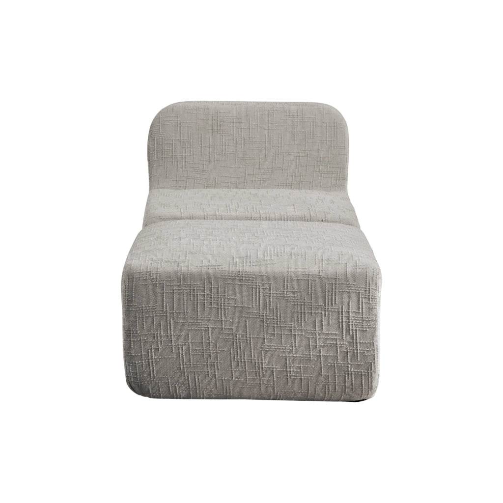 Poltrona reclinabile, poltrona modulare, tessuto chenille, schiuma ad alta elasticit¨¤ 30D, grigio
