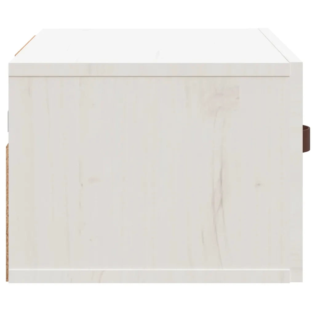 Comodino | Armadio da Notte | Mobiletto da notte a Muro Bianco 40x29,5x22 cm