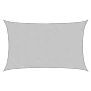 Vela Parasole | Telo Ombra | Vela da ombra Grigio Chiaro 8x5 m 100% Poliestere Oxford