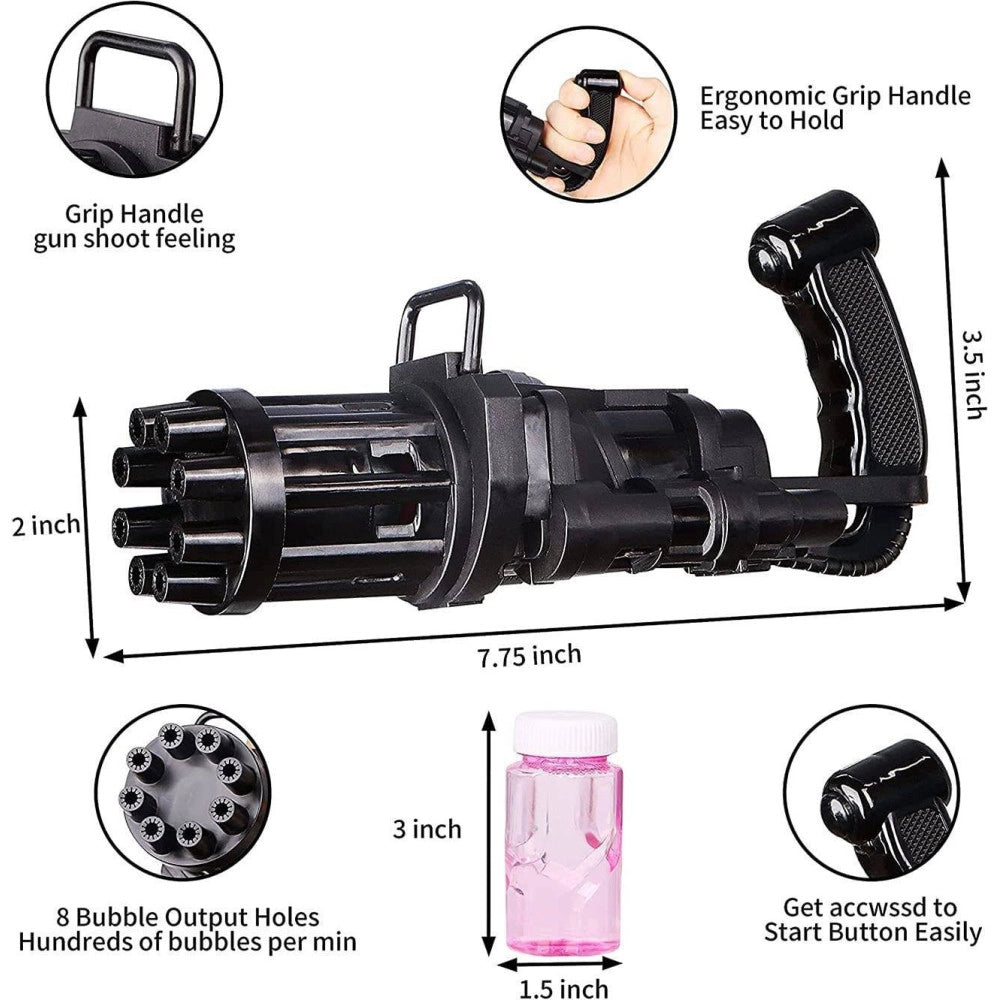Trade Shop - Pistola Spara Bolle Di Sapone A Batteria Giocattoli Per Bambini Gadget Per Feste -