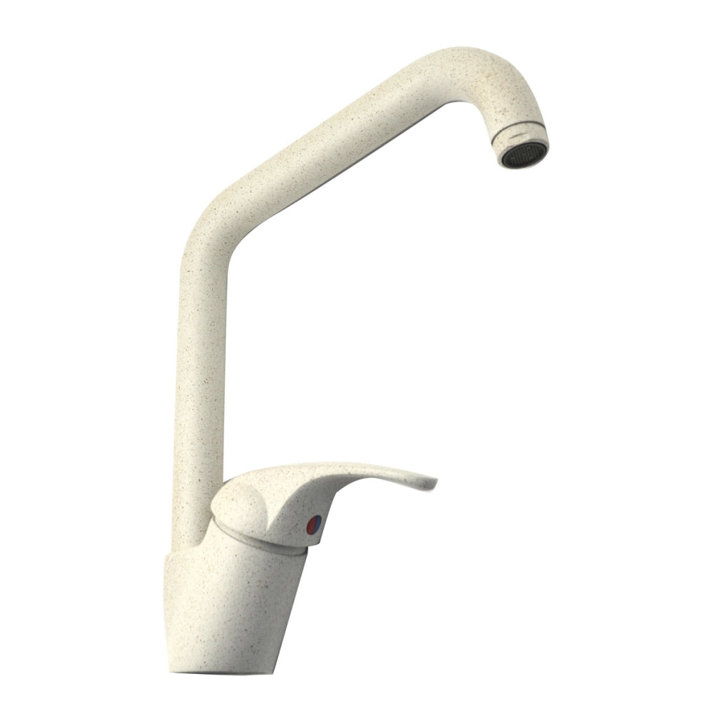 MISCELATORE LAVELLO CANNA GIREVOLE MOD. QUADRO SERIE MARZIA- Granito Avena- EUROR- pezzi 1