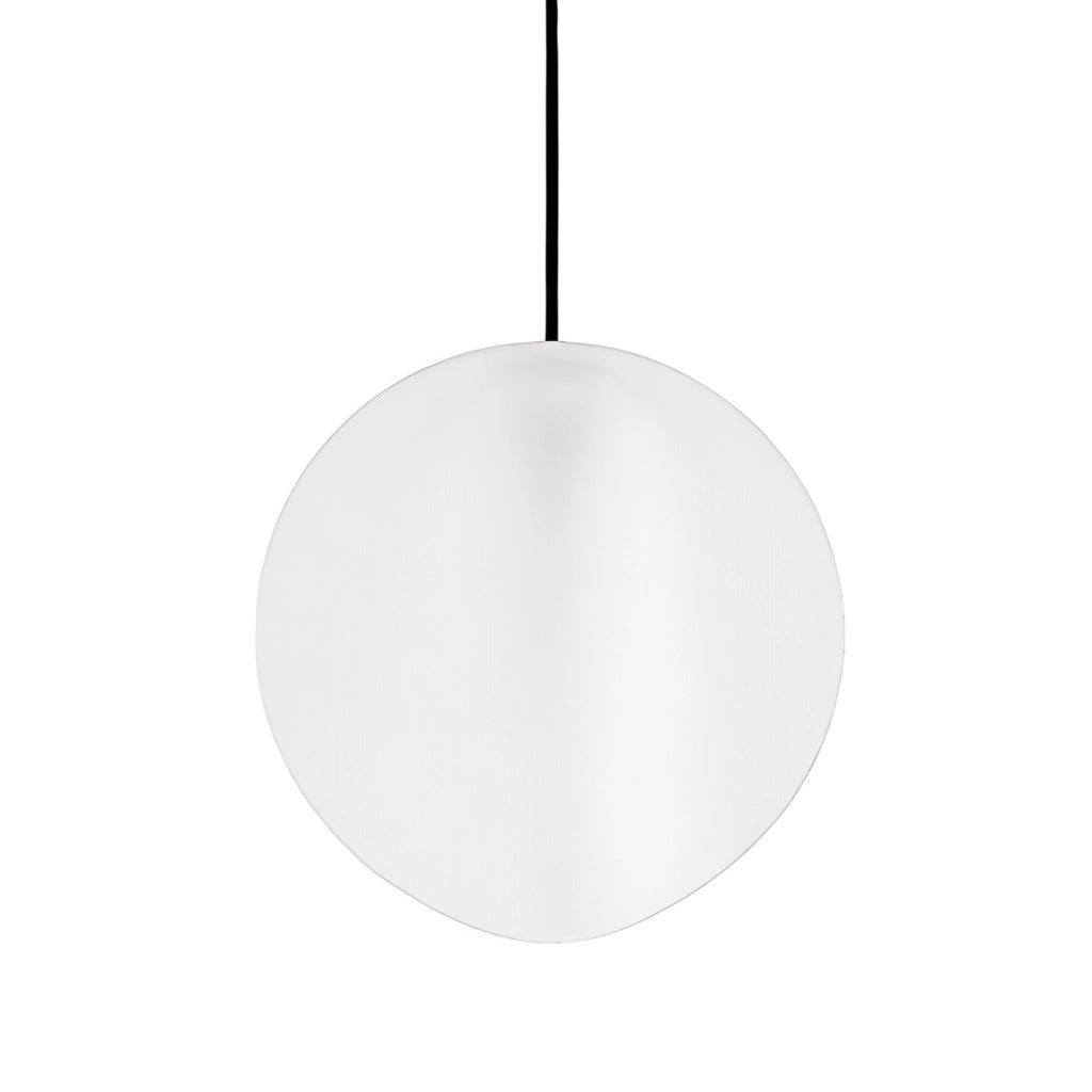 Sirio Lampada a sospensione in ceramica Made in Italy, design modulare con sorgente LED integrata, luce calda 3000K, finitura colore Bianco, Ø 24 cm