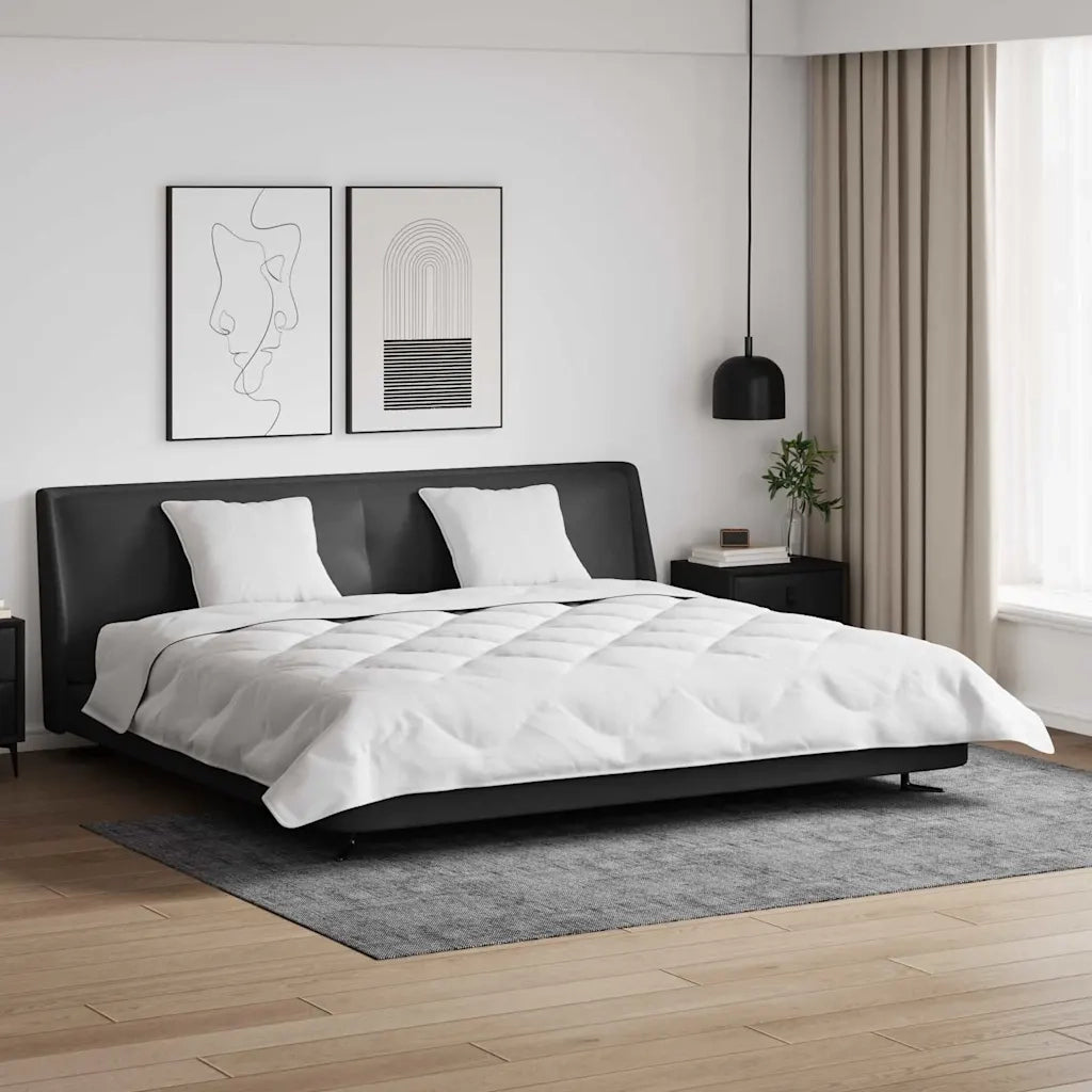 vidaXL Piumone Altro con cuscino 3 pcs Bianco 200 x 200 cm Microfibra