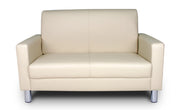 Divano 2 posti in ecopelle beige - Charlie - DI-CHA11PU