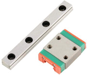 Binario Lineare 55mm - Miniaturo Binario Guidato - Binario Scorrevole - Disegno a 4 Punti di Contatto - Per Stampante 3D/Macchina CNC - Acciaio Leggero