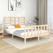 Giroletto-Struttura Letto in Legno Massello 140x190 cm 186812