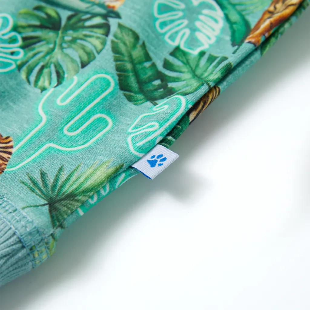 Felpa da Bambino Verde Chiaro Mélange 140 12413