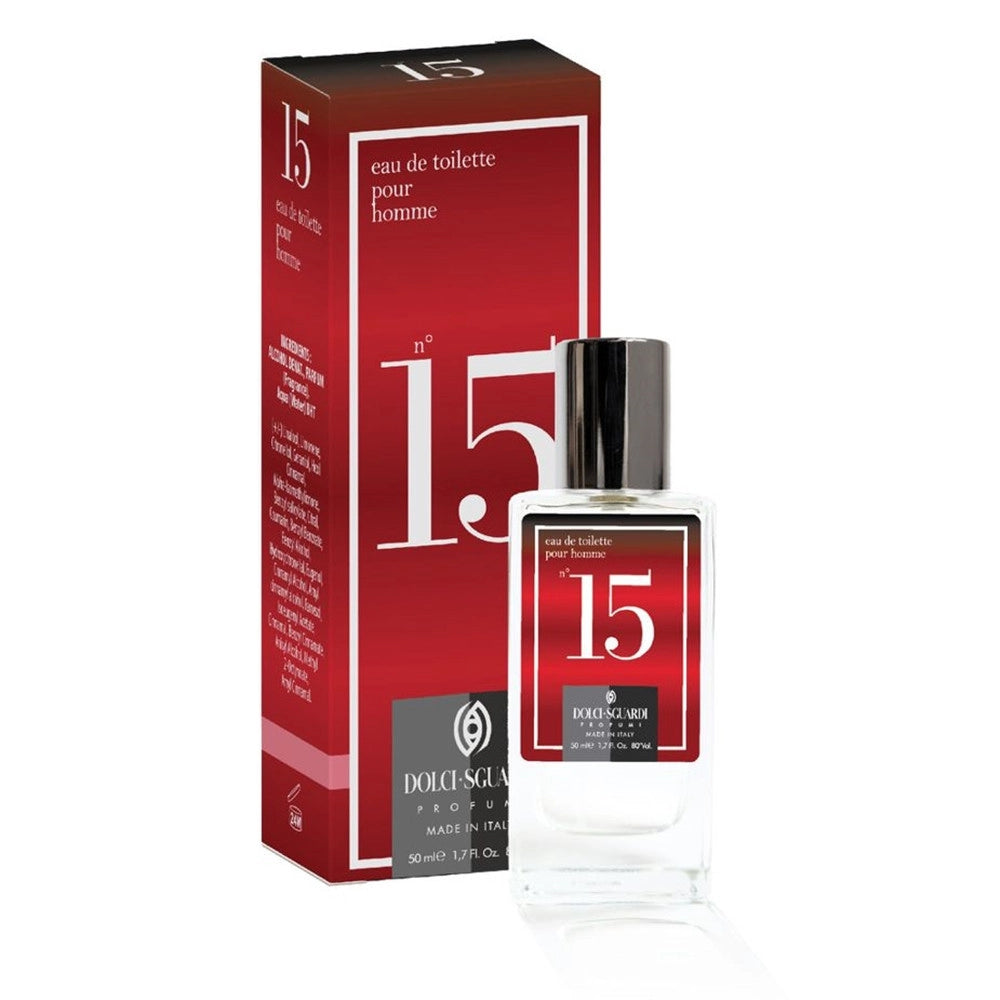 Trade Shop - Profumo Corpo Eau De Toilette Per Uomo N°15 Da 50 Ml Fragranza Intensa Avvolgente 005687 -