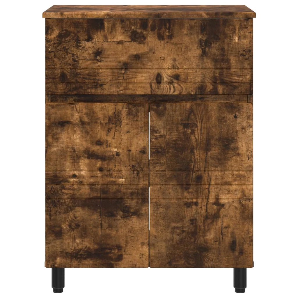 Mobiletto da bagno Rovere Fumo 60 x 35 x 80 cm