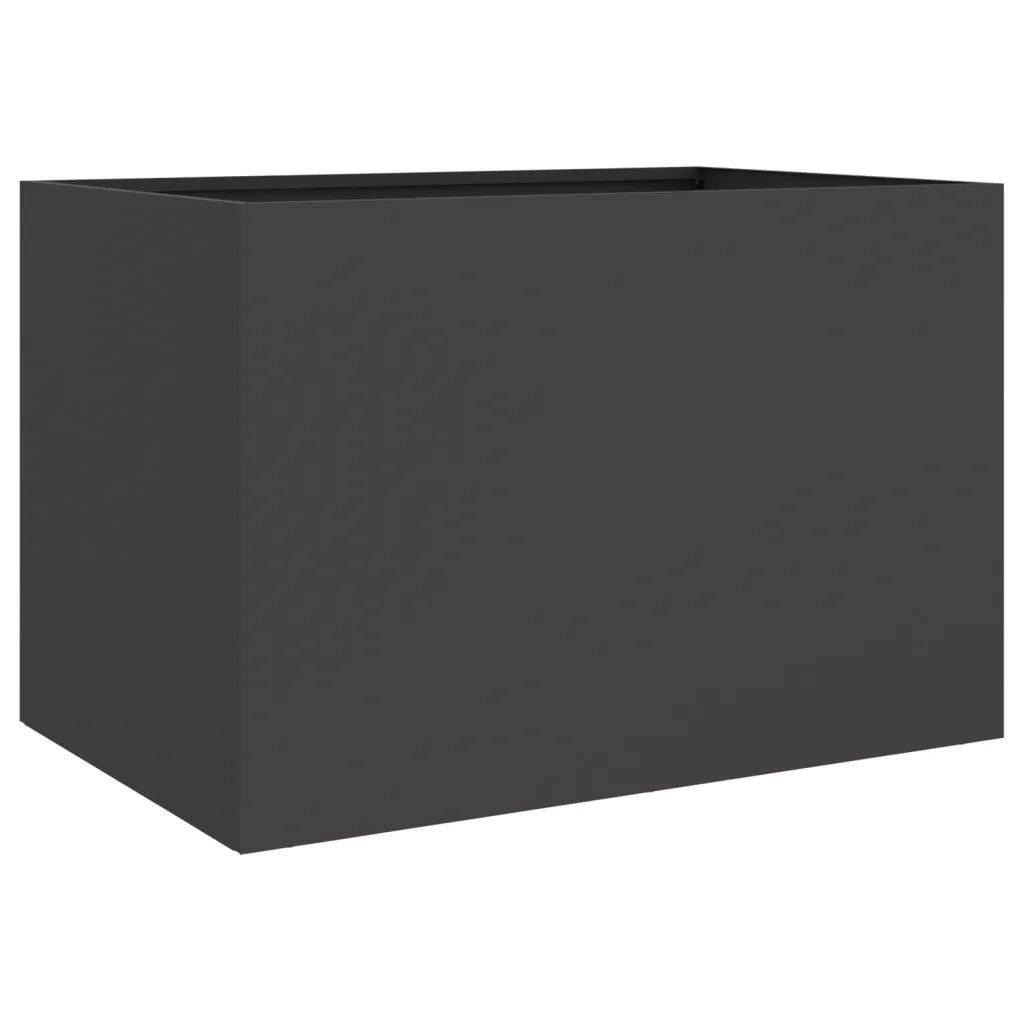 Fioriera Nera 62x30x29 cm in Acciaio 841595