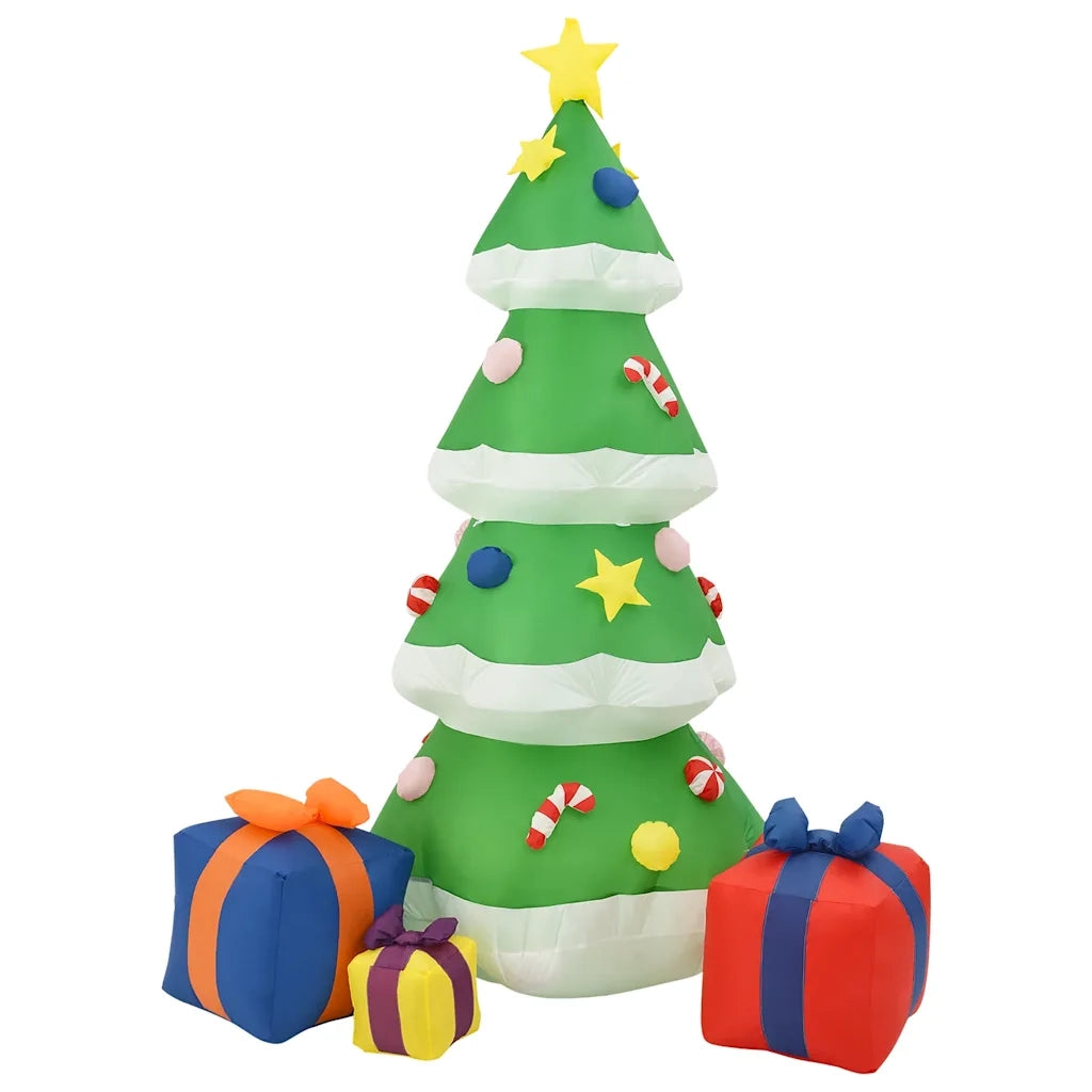 Albero Natale Gonfiabile Decorazioni LED-Luci decorative natalizie Interno Esterno 240 cm